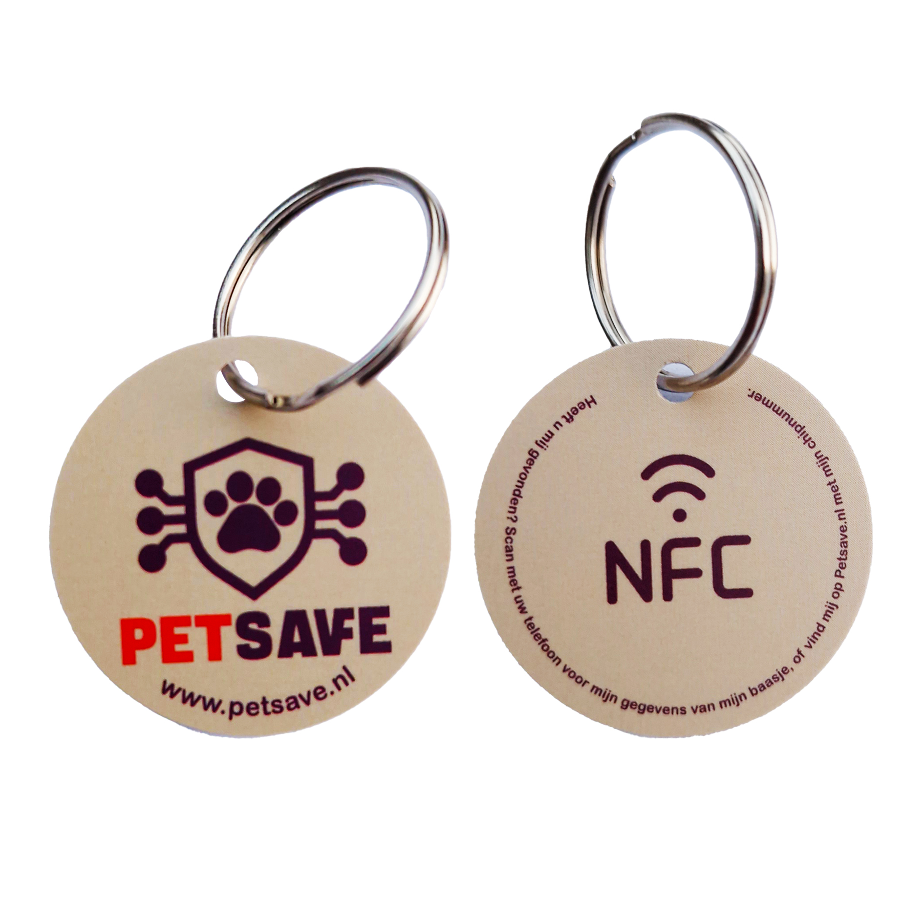 Digitale halsbandpenning met NFC: altijd direct scanbaar